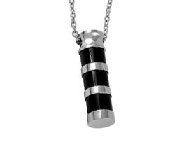 Stainless Steel - Cylinder III Pendant - Model #057