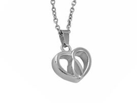 Stainless Steel - Tear In Heart Pendant - Model #045