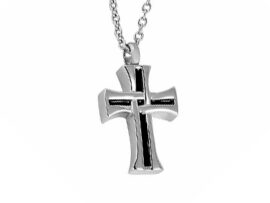 Stainless Steel - Roman Cross II Pendant - Model #026