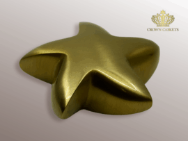 Gold Star Solid Brass Memento Urn - 06-8HUS07