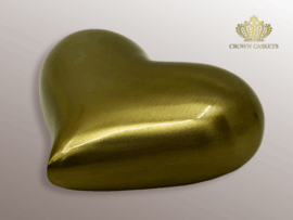 Heart Shape Solid Brass Memento Urn - 06-8HUH021
